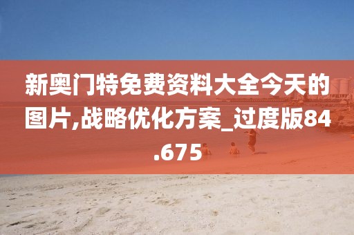 新奧門特免費資料大全今天的圖片,戰略優化方案_過度版84.675