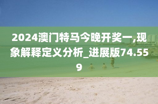 2024澳門特馬今晚開獎一,現象解釋定義分析_進展版74.559