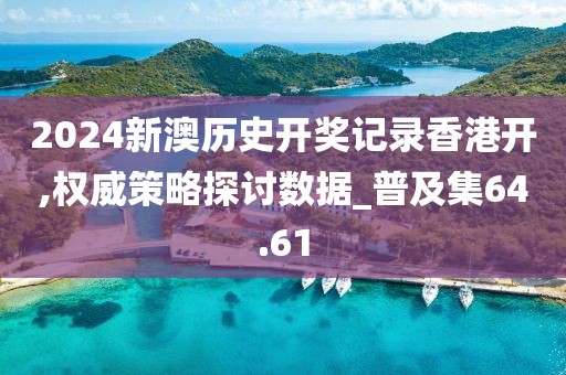2024新澳歷史開獎記錄香港開,權威策略探討數據_普及集64.61