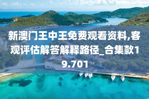 新澳門王中王免費觀看資料,客觀評估解答解釋路徑_合集款19.701