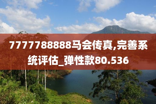 7777788888馬會傳真,完善系統評估_彈性款80.536