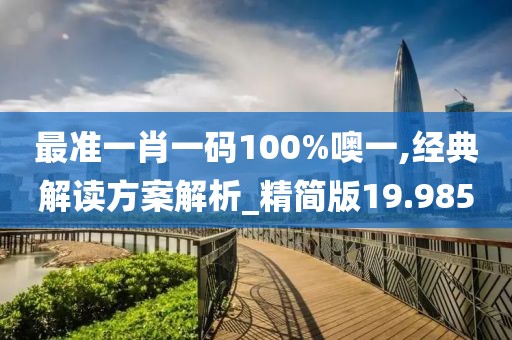 最準一肖一碼100%噢一,經典解讀方案解析_精簡版19.985