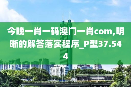 今晚一肖一碼澳門一肖com,明晰的解答落實程序_P型37.544