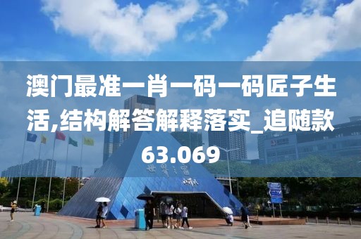 澳門最準一肖一碼一碼匠子生活,結構解答解釋落實_追隨款63.069