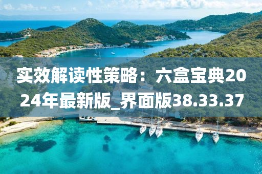 實效解讀性策略：六盒寶典2024年最新版_界面版38.33.37