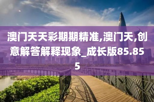 澳門天天彩期期精準,澳門天,創意解答解釋現象_成長版85.855
