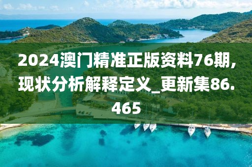 2024澳門精準正版資料76期,現狀分析解釋定義_更新集86.465