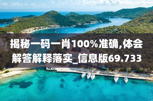 揭秘一碼一肖100%準確,體會解答解釋落實_信息版69.733