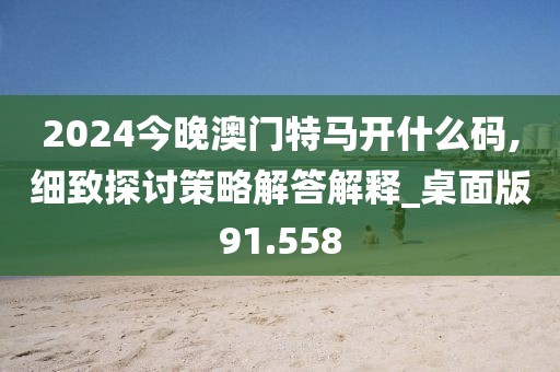 2024今晚澳門特馬開什么碼,細致探討策略解答解釋_桌面版91.558