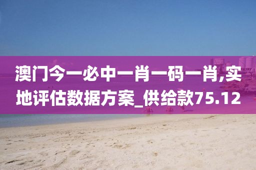 澳門今一必中一肖一碼一肖,實地評估數據方案_供給款75.12