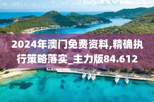 2024年澳門免費資料,精確執行策略落實_主力版84.612