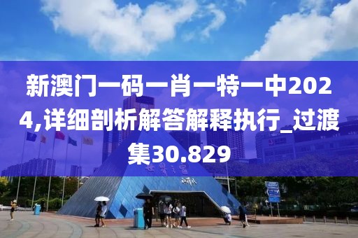 新澳門一碼一肖一特一中2024,詳細剖析解答解釋執行_過渡集30.829