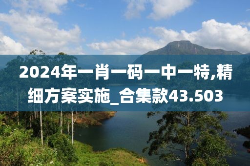 2024年一肖一碼一中一特,精細方案實施_合集款43.503