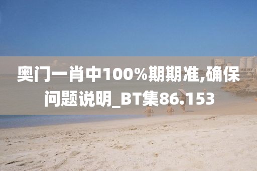 奧門一肖中100%期期準,確保問題說明_BT集86.153