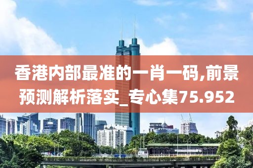 香港內部最準的一肖一碼,前景預測解析落實_專心集75.952