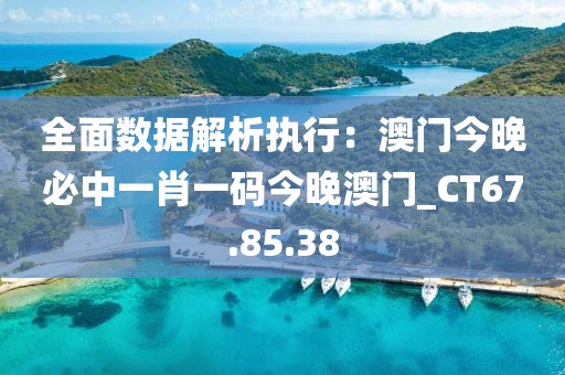 全面數據解析執行：澳門今晚必中一肖一碼今晚澳門_CT67.85.38