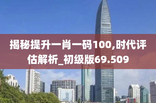 揭秘提升一肖一碼100,時代評估解析_初級版69.509