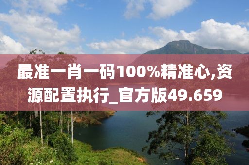 最準一肖一碼100%精準心,資源配置執行_官方版49.659