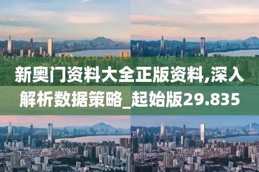 新奧門資料大全正版資料,深入解析數據策略_起始版29.835