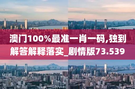 澳門100%最準一肖一碼,獨到解答解釋落實_劇情版73.539