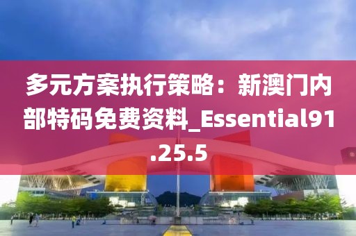 多元方案執行策略：新澳門內部特碼免費資料_Essential91.25.5