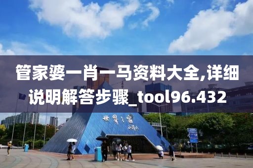 管家婆一肖一馬資料大全,詳細說明解答步驟_tool96.432