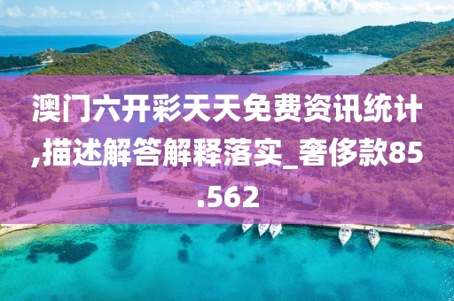 澳門六開彩天天免費資訊統計,描述解答解釋落實_奢侈款85.562