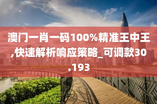 澳門一肖一碼100%精準王中王,快速解析響應策略_可調款30.193