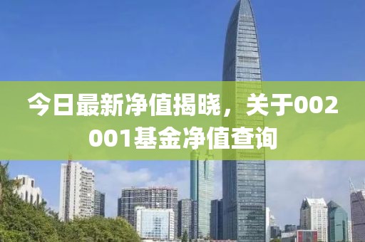 今日最新凈值揭曉，關于002001基金凈值查詢