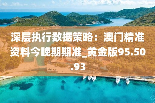 深層執行數據策略：澳門精準資料今晚期期準_黃金版95.50.93
