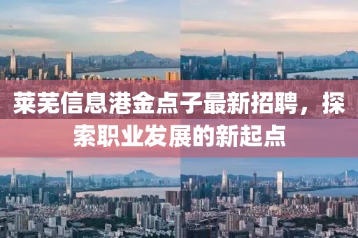 萊蕪信息港金點子最新招聘，探索職業發展的新起點