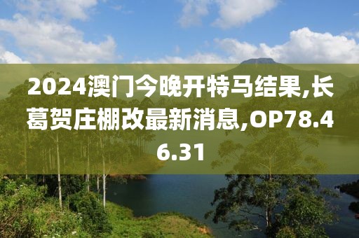 2024澳門今晚開特馬結果,長葛賀莊棚改最新消息,OP78.46.31