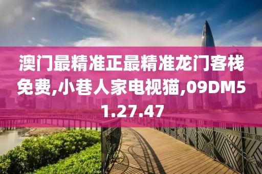 澳門最精準正最精準龍門客棧免費,小巷人家電視貓,09DM51.27.47