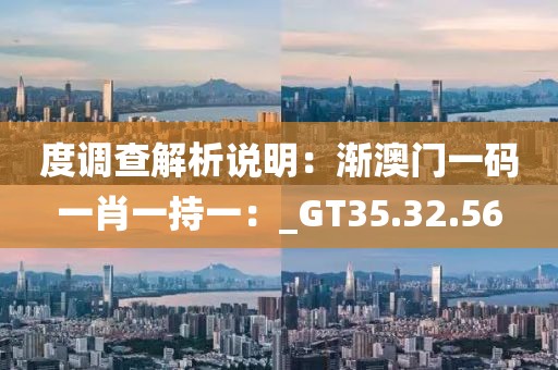 度調查解析說明：漸澳門一碼一肖一持一：_GT35.32.56