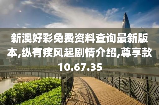 新澳好彩免費資料查詢最新版本,縱有疾風起劇情介紹,尊享款10.67.35