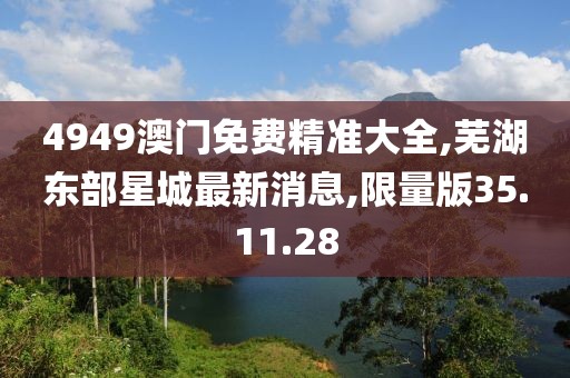 4949澳門免費精準大全,蕪湖東部星城最新消息,限量版35.11.28