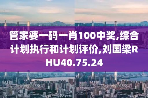 管家婆一碼一肖100中獎,綜合計劃執行和計劃評價,劉國梁RHU40.75.24