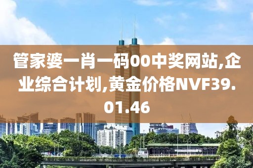 管家婆一肖一碼00中獎網站,企業綜合計劃,黃金價格NVF39.01.46