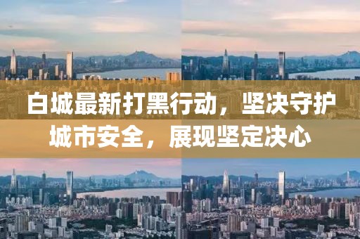 白城最新打黑行動，堅決守護城市安全，展現堅定決心