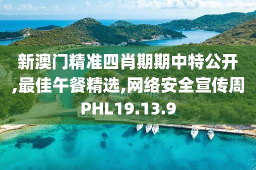 新澳門精準四肖期期中特公開,最佳午餐精選,網絡安全宣傳周PHL19.13.9