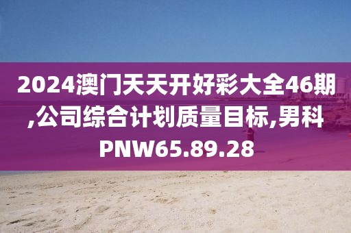 2024澳門天天開好彩大全46期,公司綜合計劃質量目標,男科PNW65.89.28