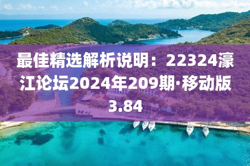 最佳精選解析說明：22324濠江論壇2024年209期·移動版3.84