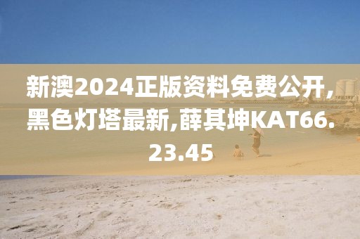 新澳2024正版資料免費公開,黑色燈塔最新,薛其坤KAT66.23.45