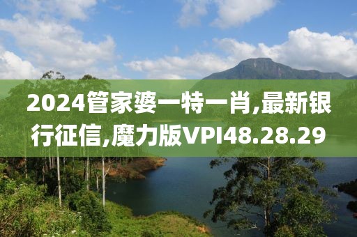 2024管家婆一特一肖,最新銀行征信,魔力版VPI48.28.29