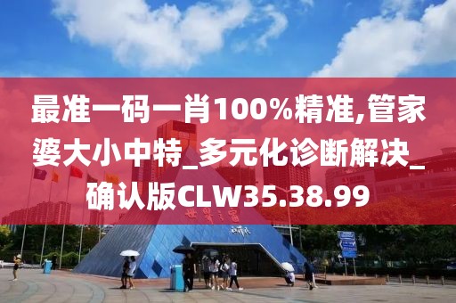 最準一碼一肖100%精準,管家婆大小中特_多元化診斷解決_確認版CLW35.38.99