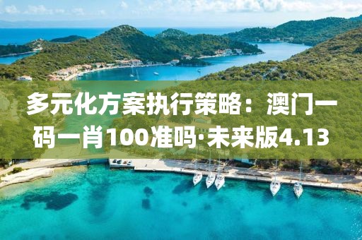 多元化方案執行策略：澳門一碼一肖100準嗎·未來版4.13