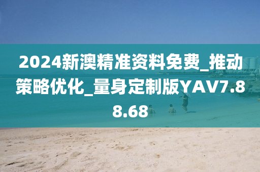 2024新澳精準資料免費_推動策略優化_量身定制版YAV7.88.68