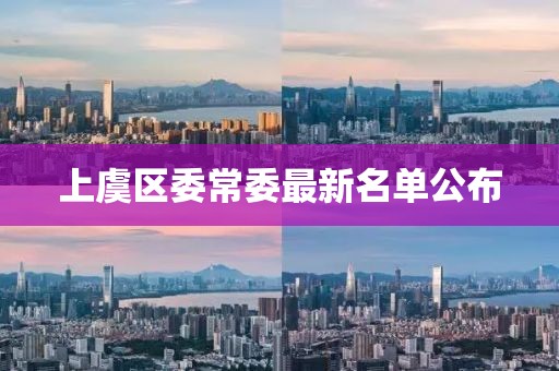 上虞區委常委最新名單公布