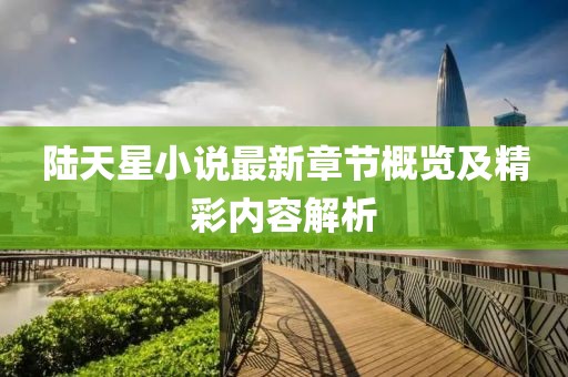 陸天星小說最新章節概覽及精彩內容解析