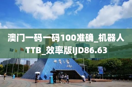 澳門一碼一碼100準確_機器人TTB_效率版IJD86.63